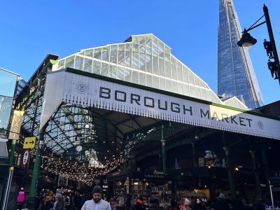 image of the Borough Market entrance during the day