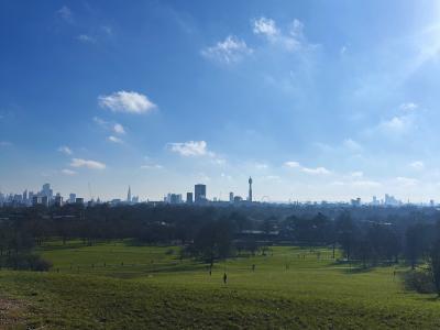 student's view of Primrose Hill in the Regent Park