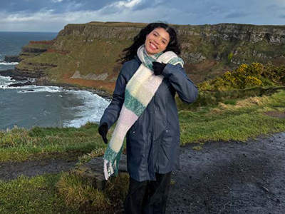 Kamille Tracy at Giant's Causeway