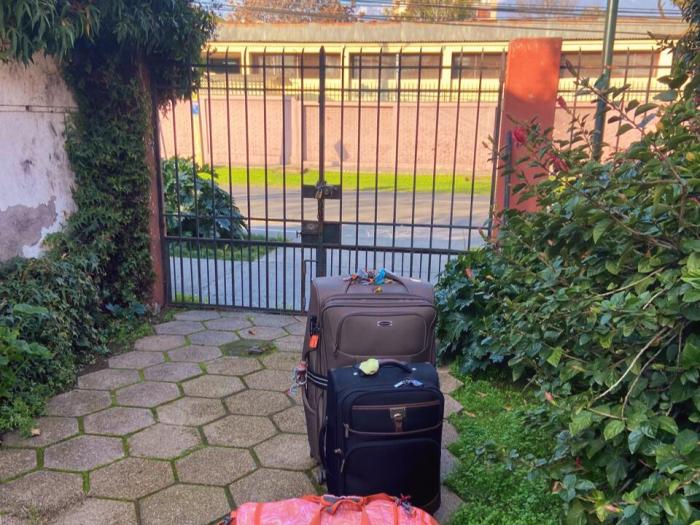 picture of student's luggage when departing Chile