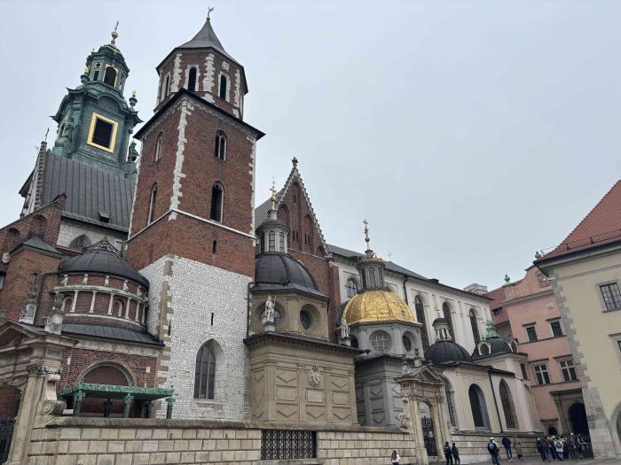 view of Wawel Cathedral in Poland