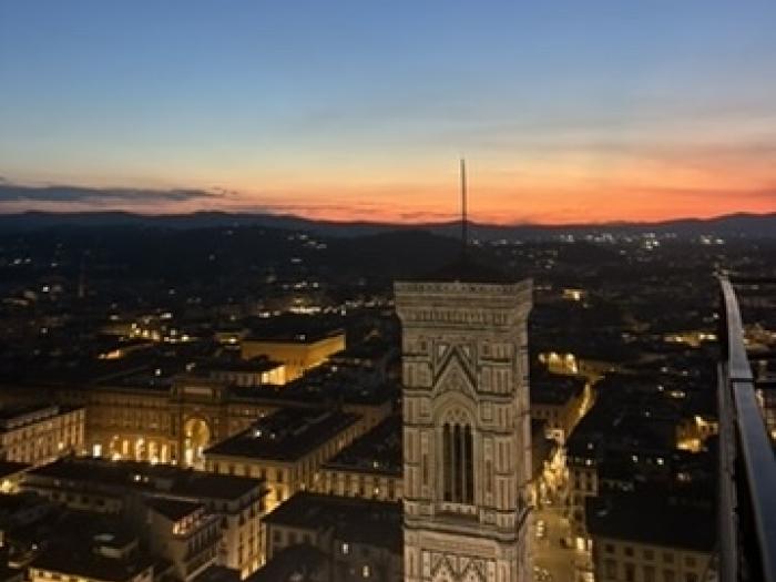view of Florence during sunset