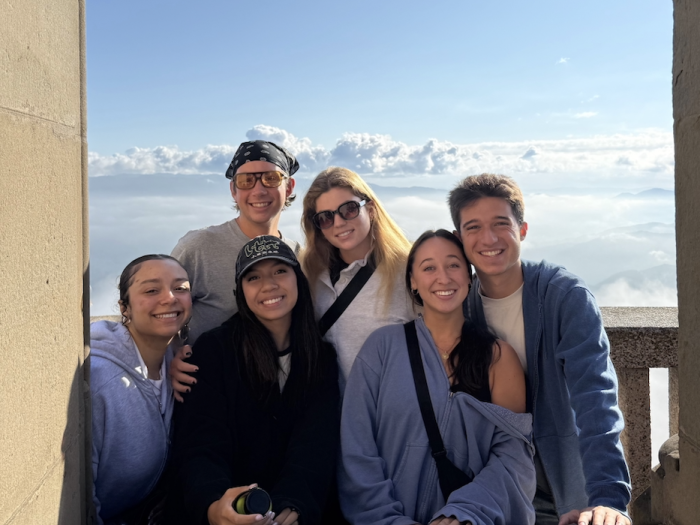 group of students exploring Barcelona