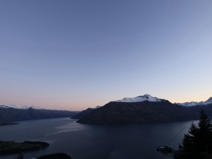 view of mountains in New Zealand