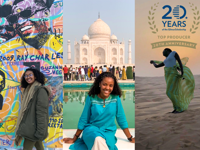 20 years with Gilman. Photos of Gilman Recipients while abroad.